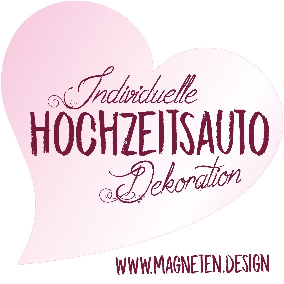 Hochzeitsauto Magnetfolie